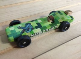 Minecraft pinewood derby car