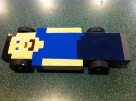 Minecraft pinewood derby car