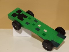 Minecraft pinewood derby car