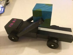 Minecraft pinewood derby car