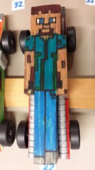 Minecraft pinewood derby car