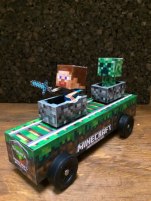 Minecraft pinewood derby car