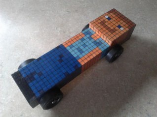 Minecraft pinewood derby car