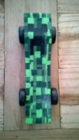 Minecraft pinewood derby car