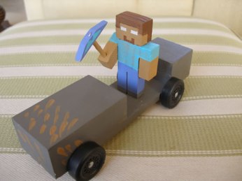 Minecraft pinewood derby car