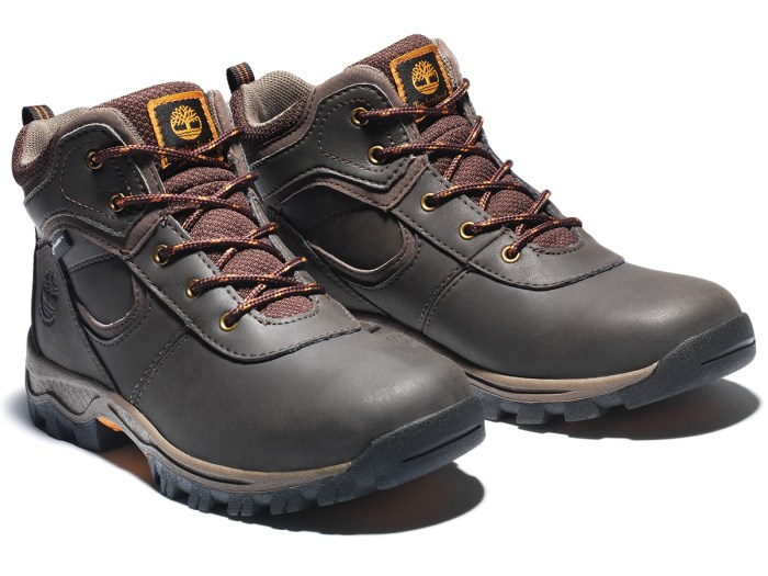 TIMBERLAND JUNIOR MT. MADDSEN WATERPROOF HIKING BOOTS