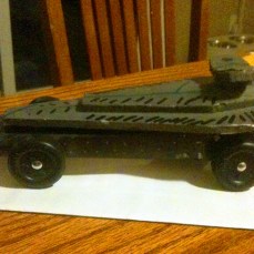 Star Wars pinewood derby car