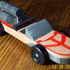 Star Wars pinewood derby car