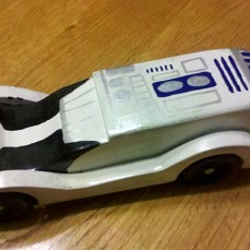 Star Wars pinewood derby car